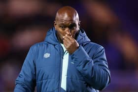 Darren Moore is no longer the manager of Huddersfield Town. The former West Brom boss has been axed by the Terriers. (Image: Getty Images)