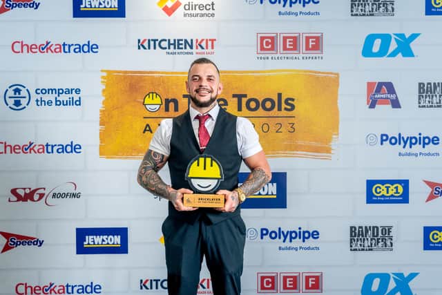 Ash Mahoney wins Bricklayer of the Year Award
