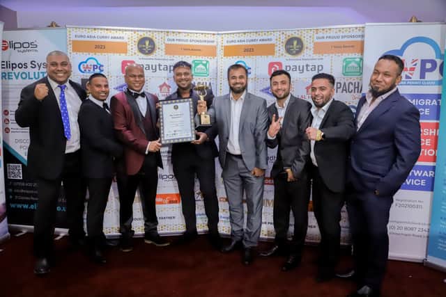 Sohidul Simla from Simla Indian Restaurant adn Bar in Marston Green, Solihull wins National Chef of the Year at Euro Asia Curry Awards (photo by Mez Captures)