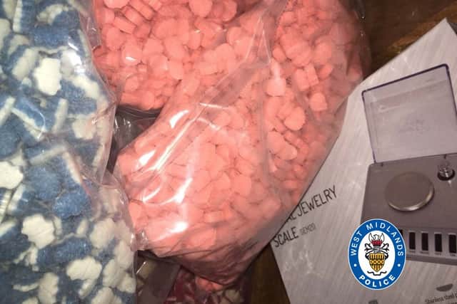 SEIZED: Ecstasy tablets seized during the investigation