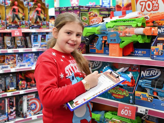 Birmingham Toy Tester Brook Hadley-Mitchell at The Entertainer in the Bullring