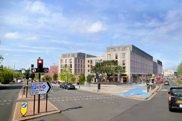 CGI of The Triangle plans for Selly Oak, Birmingham