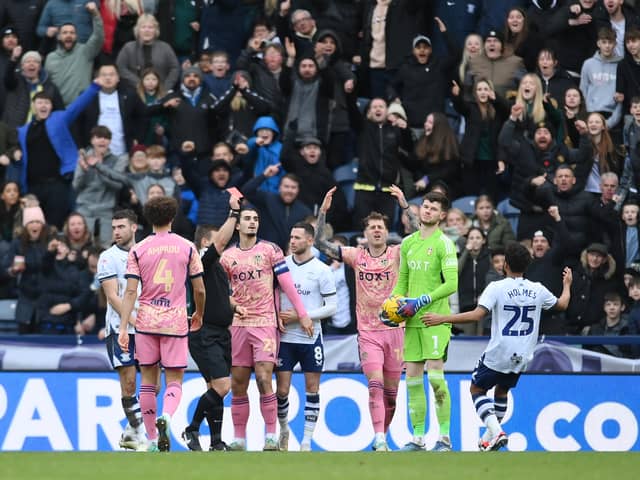 Leeds United will be without goalkeeper Illan Meslier against West Brom. The goalkeeper was sent off in the 2-1 defeat to Preston North End. (Image: Getty Images)