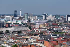 An aerial view of Birmingham 
