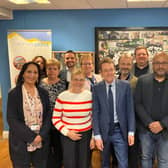 Andy Street, Mayor of the West Midlands and chair of the West Midlands Combined Authority (WMCA), with representatives of the social enterprises that will share £400,000 to improve their communities.