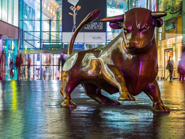 A bustling hub where fashionistas strut their stuff, and shoppers hunt for bargains, with a twist. The bull — not just a sculpture, but a Brummie icon, a bronze marvel, and a test of courage for those who mount it. 