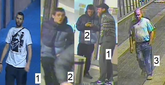 Police want to identify these men following the incident