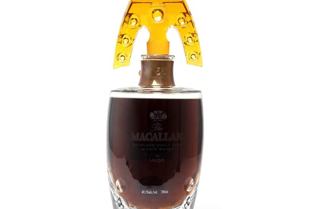 Rare Macallan Lalique whisky
