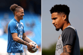 Kalvin Phillips (left) and Joao Gomes (right) have been linked with January transfers.