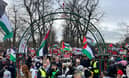 Palestine ceasefire demonstration in Birmingham at Sparkhill Park (Photo by Birmingham Stop the War Coalition)