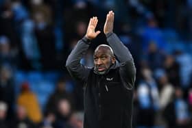 Darren Moore was sacked by Huddersfield Town. The Terriers have yet to name his permanent successor. (Image: Getty Images)