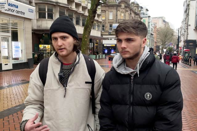 Joe & Oliver in Birmingham share their thoughts on youth knife violence