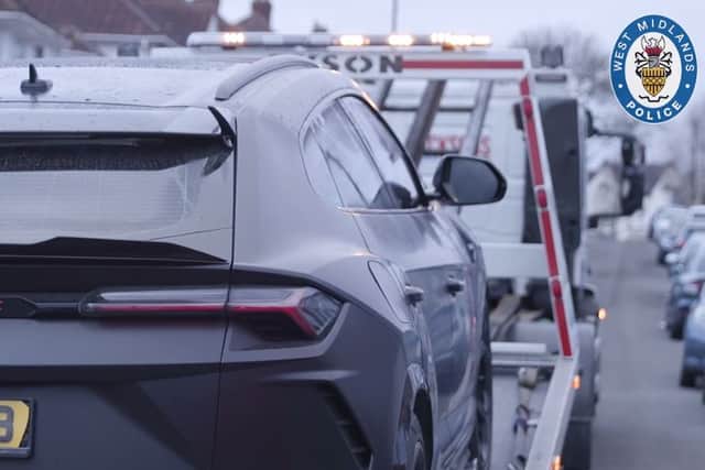 Car seized by police in dawn raids in Birmingham