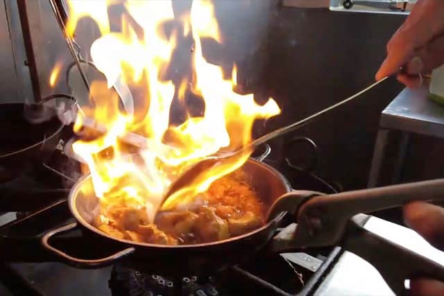 Birmingham balti being cooked