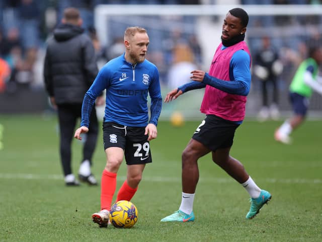 Alex Pritchard is a doubt for Birmingham City's clash with Sheffield Wednesday. He was forced off against West Brom. (Image: Getty Images)