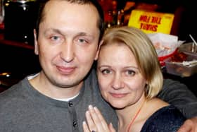 Oleksander Rudyy, known as Sasha with wife Neonila Ruda