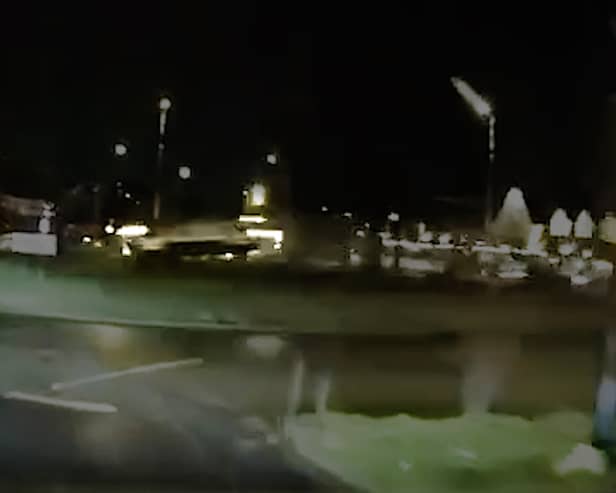 Shocking moment speeding car flips over a roundabout near Asda in Birmingham before crashing into another vehicle