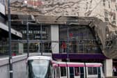 West Midlands Metro tram in Birmingham city centre