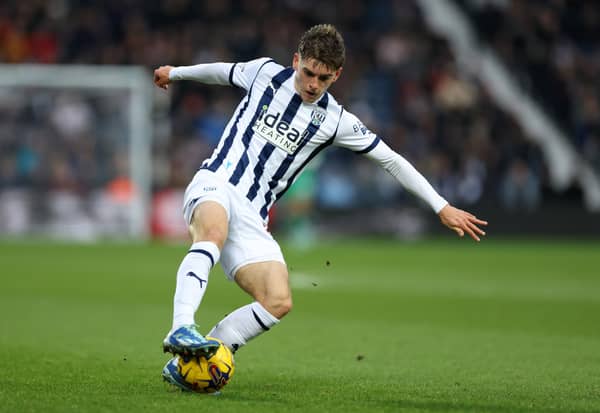 Tom Fellows didn’t train properly at the start of the week ahead of the Sheffield Wednesday match. The West Brom winger has a groin problem. (Image: Getty Images)