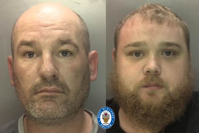 Cornish booze burglars Adam Leek (left) and Sam Hall