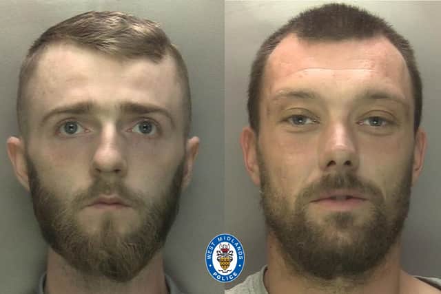 (L-R) James Delaney -  Joshua Selvey -  Reiss Crombie.Photo released February 29 2024. See SWNS story SWMRheist. Five men have been jailed for a booze heist and a lorry chase spanning several counties
