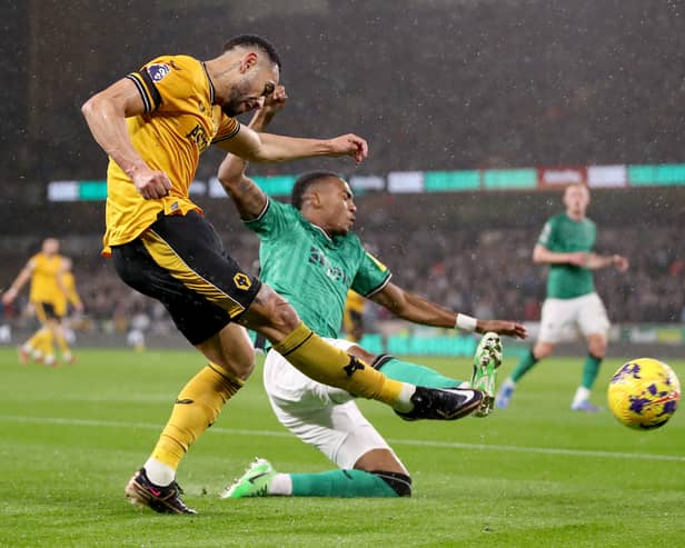 Matheus Cunha has been missing for the last month with an injury. Wolves have two injury concerns against Newcastle United. (Photo by Jack Thomas - WWFC/Wolves via Getty Images)