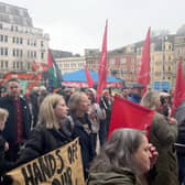 Protest against Birmingham City Council cuts in Victoria Square