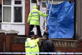 Double murder scene at cannabis factory in Pensnett Road near Dudley after the raid in February 2020