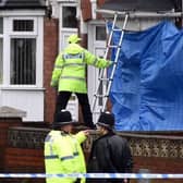 Double murder scene at cannabis factory in Pensnett Road near Dudley after the raid in February 2020