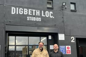 Digbeth Loc studios in Birmingham with 4Wood MD Graham Webb and Creative Director James Thorne