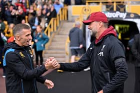 Gary O'Neil is in line to receive a new contract from Wolves. It comes at a time where some have suggested he take charge of Liverpool. (Photo by Andrew Powell/Liverpool FC via Getty Images)