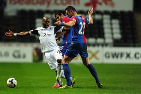 Leroy Lita played for Swansea City in the Premier League. He was loaned out to Birmingham City in 2012. (Photo by Stu Forster/Getty Images)