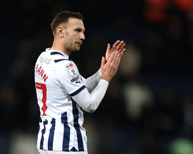 Andi Weimann is on loan at West Brom from Bristol City. The 32-year-old will have to sit things out for the Baggies' next Championship clash. (Photo by Catherine Ivill/Getty Images)