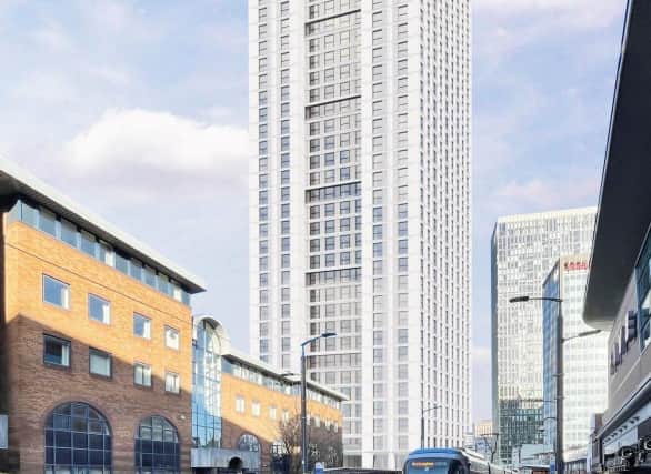 47 storey skyscraper plans for Broad Street in Birmingham, CGI