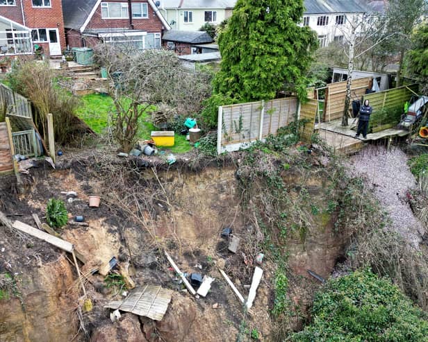 Cradley Heath residents left living on cliff edge after giant landslide