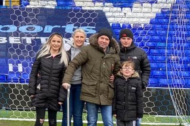 Paul and his family at St Andrew's
