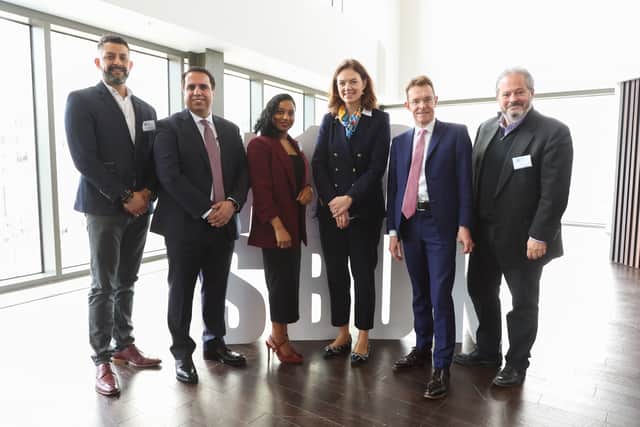 Andy Street with West Midlands entrepreneurs and Goldman Sachs (photo credit- Lensi Photography