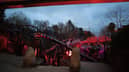 Nemesis roller coaster ride at Alton Towers theme park