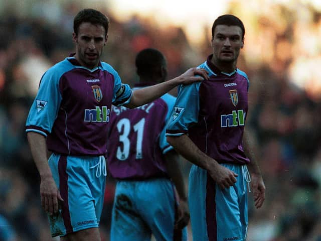 Gareth Southgate was the captain of Aston Villa during his playing career. He could now become a rival Premier League boss. (Image: Shaun Botterill/ALLSPORT)