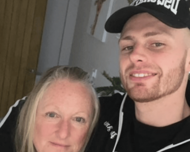 Cody Fisher and his mum Tracey