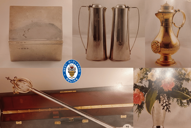 Items stolen from St Nicolas Church on Kings Norton Green in Birmingham