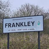 Frankley village sign altered near Birmingham