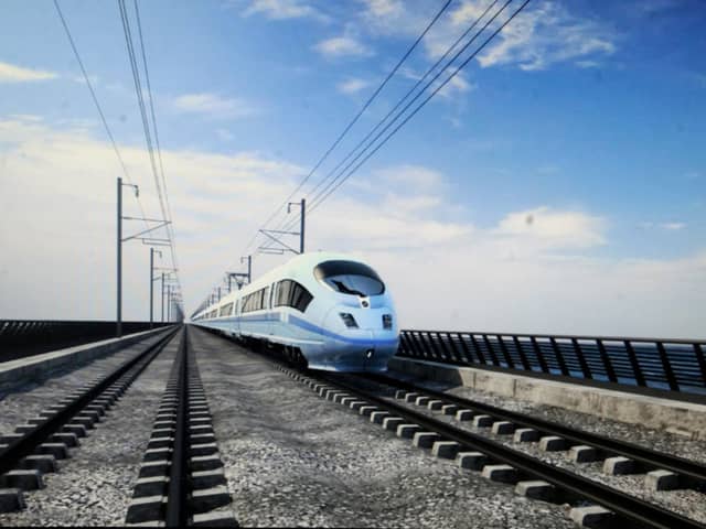 CGI of HS2 new route from London to Birmingham