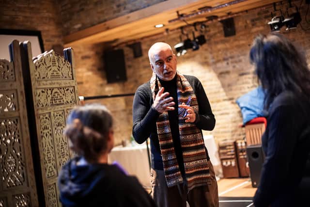 Rehearsals for SILENCE with Director Iqbal Khan at Birmingham Rep