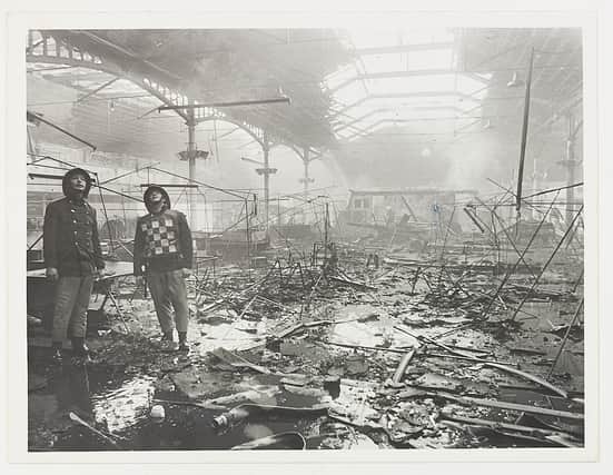 Bingley Hall fire in Birmingham in 1984