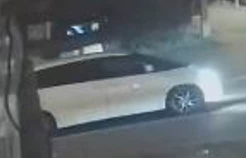 The white Toyota captured on CCTV in Hodge Hill, Birmingham