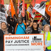 Birmingham's school support staff walk out over equal pay