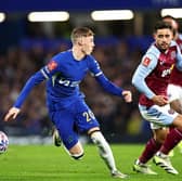 Chelsea and Aston Villa meet in the Premier League on Saturday. Cole Palmer is a doubt and Alex Moreno is injured. (Photo by HENRY NICHOLLS/AFP via Getty Images)