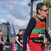Jeffrey Ralph Aston, 76, runs his 44th London Marathon on April 21 2024