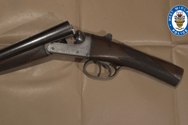 Shot gun recovered by West Midlands Police